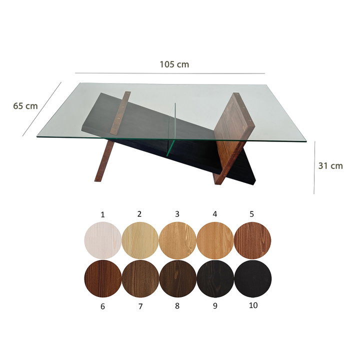 Hanah Home Livello - Black, Chesnut